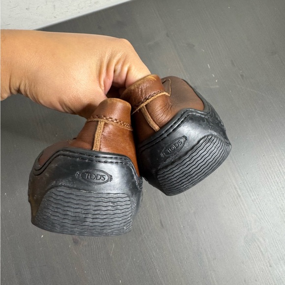 Tod’s Loafers -Brown Leather Slip-On Driving Shoes Penny Loafers - Picture 5 of 8